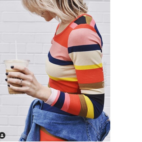 Anthropologie VIVID STRIPE COLUMN DRESS size XS new with tag - Picture 8 of 13